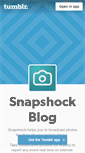 Mobile Screenshot of blog.snapshock.com